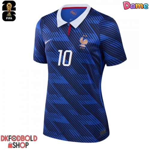 Frankrig Kylian Mbappe #10 Hjemmebanetrøje Dame VM 2026 Kort ærmer